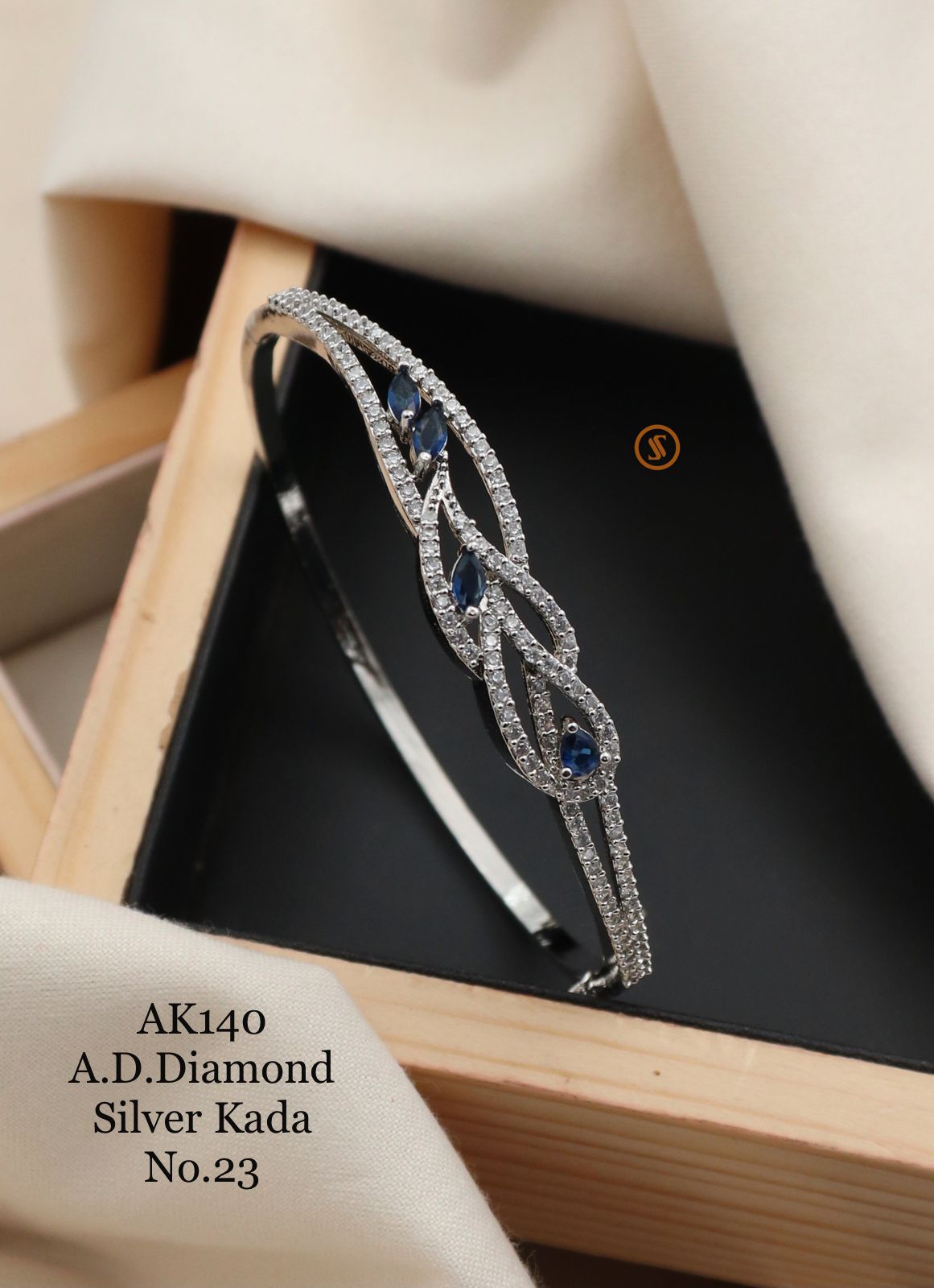 Ad Diamond 4 Designer Rose Gold Kada Catalog
